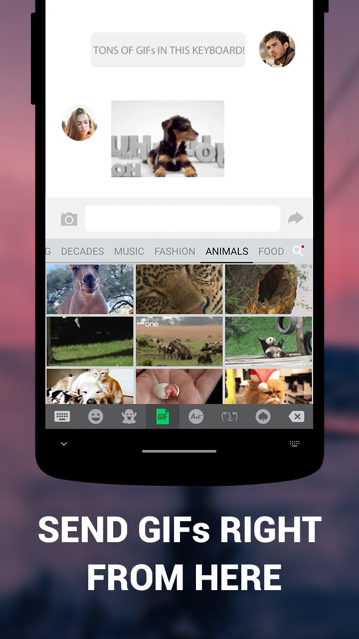 اسکرین شات 3 برنامه Emoji Keyboard Lite