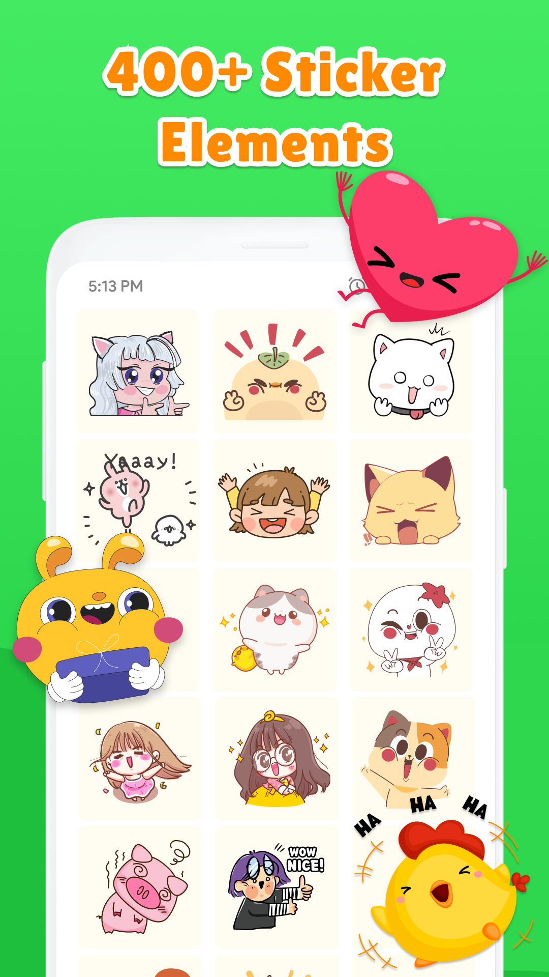 اسکرین شات 3 برنامه WAStickerApp DIY Sticker Maker