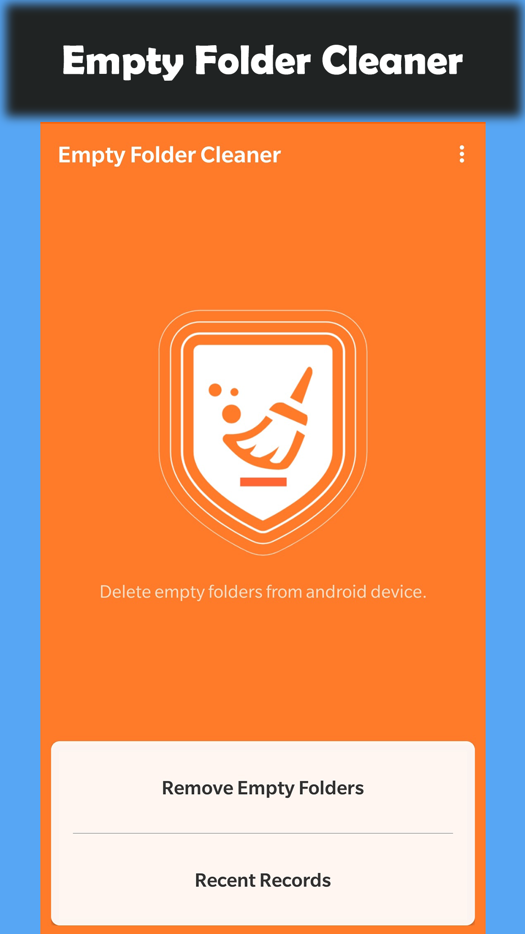 اسکرین شات 1 برنامه Empty Folder Cleaner