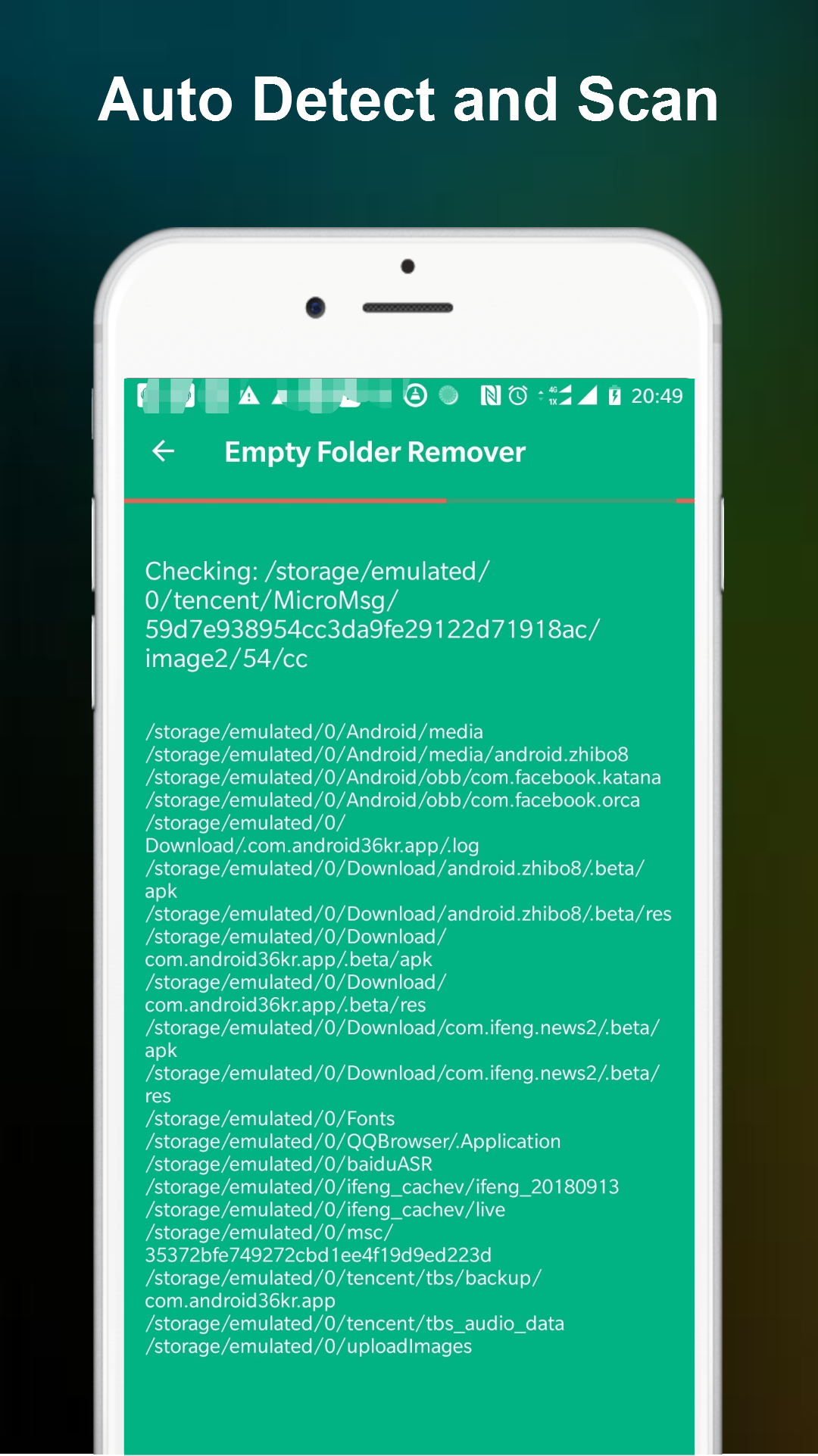 اسکرین شات 2 برنامه Empty Folder Cleaner