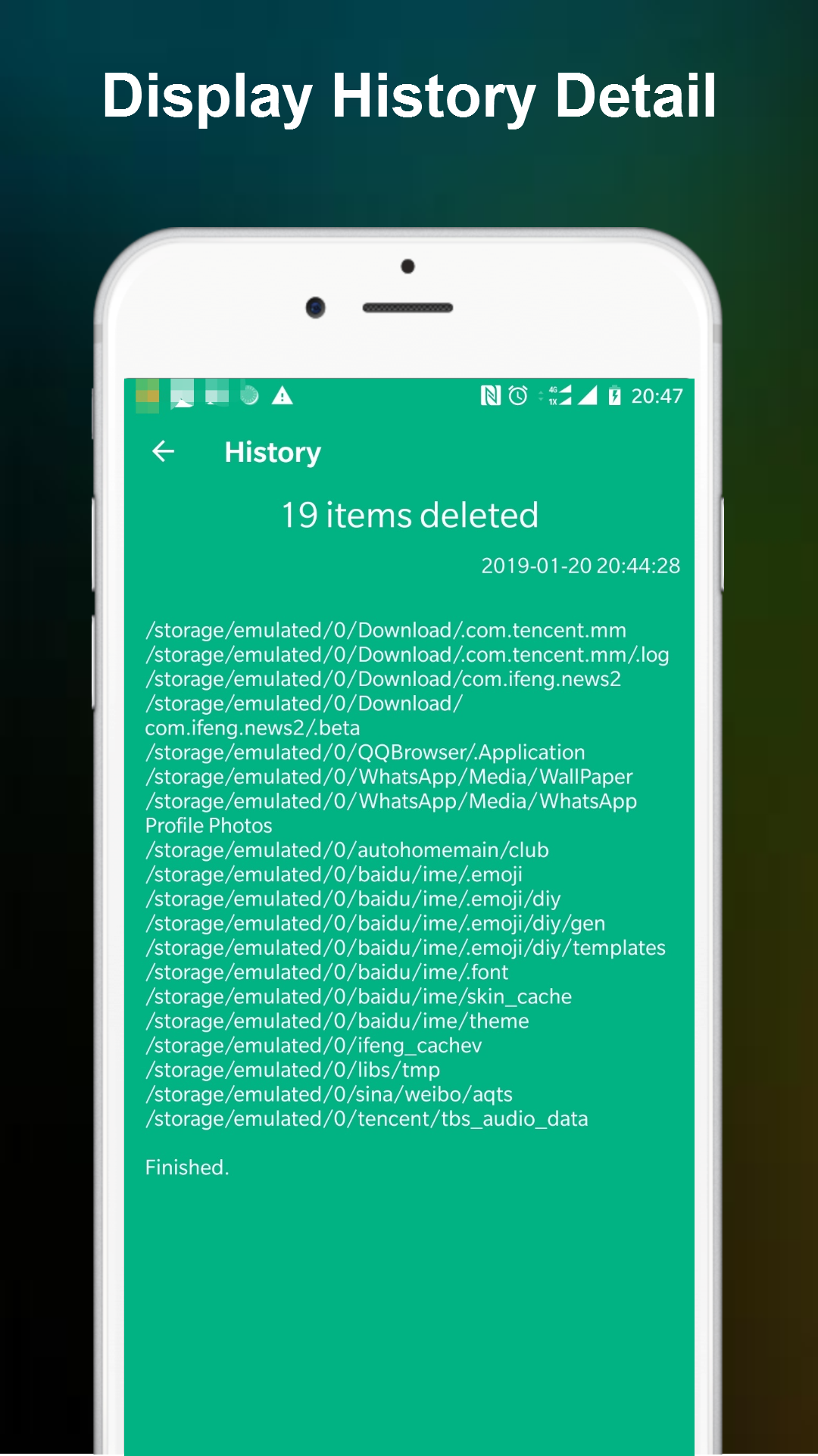 اسکرین شات 5 برنامه Empty Folder Cleaner