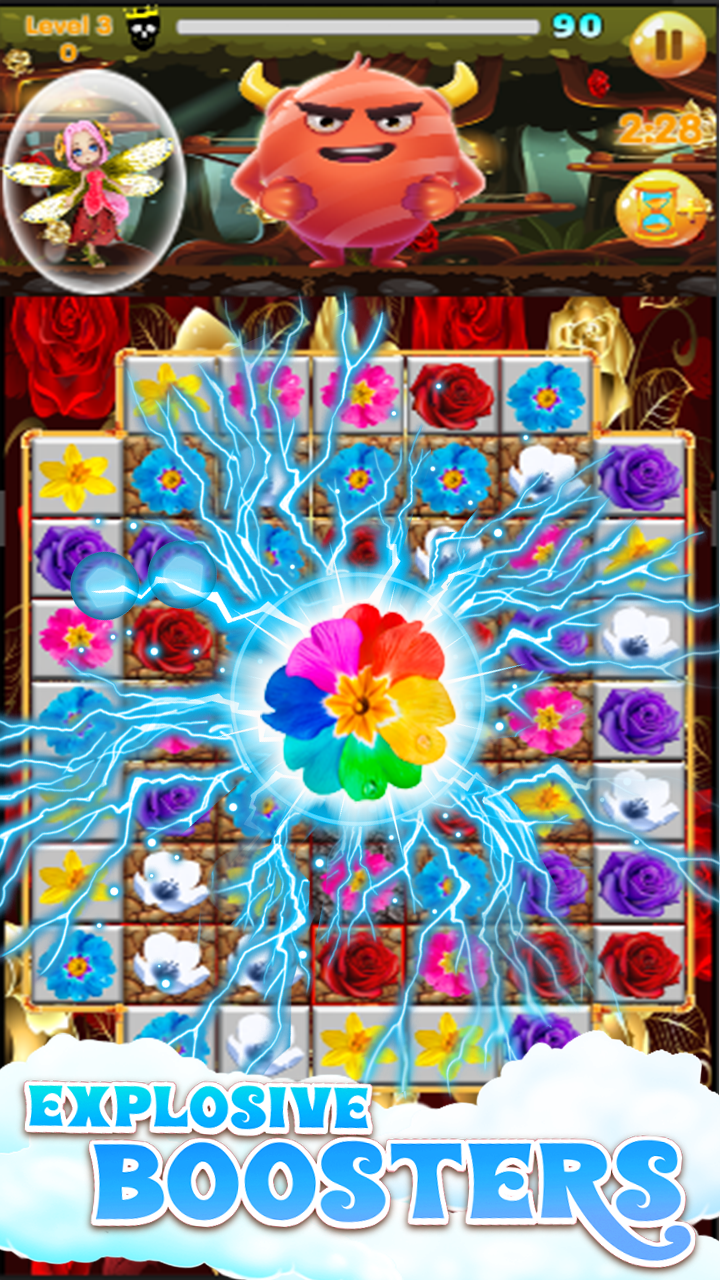 اسکرین شات 1 بازی Flowers Blast - flower games