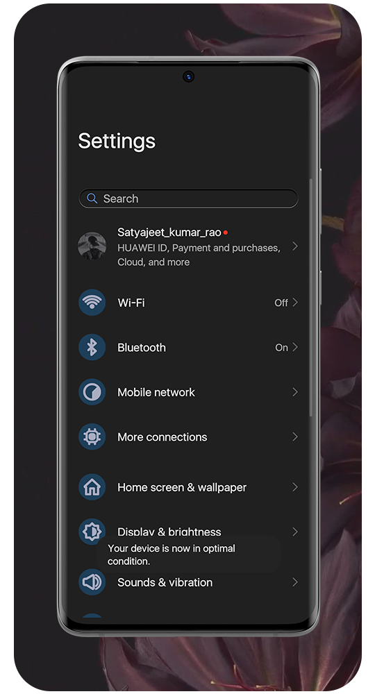 اسکرین شات 4 برنامه G-Pix  Android-12 Dark UI EMUI 11/10/9/8/5 Theme