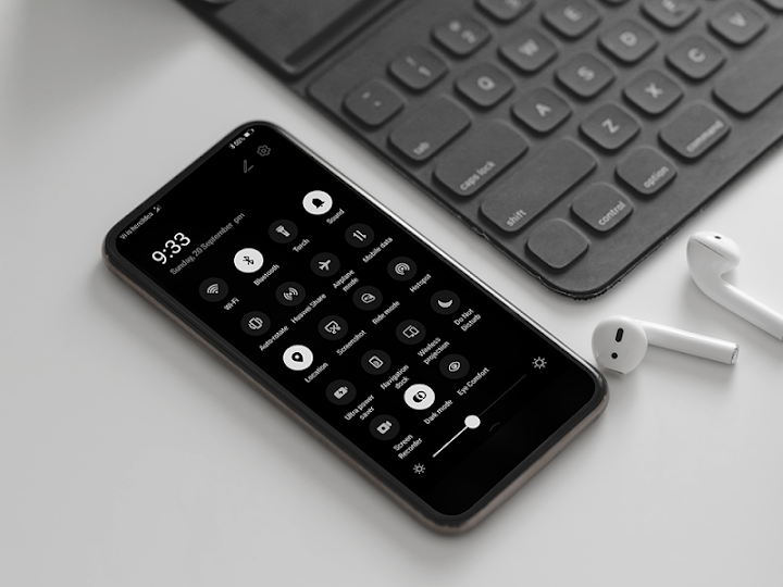 اسکرین شات 8 برنامه Black OS EMUI 10/9/8/5 Theme
