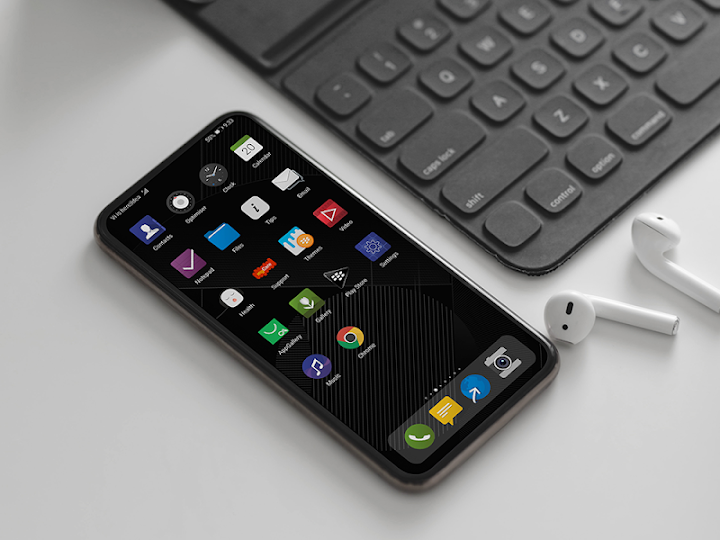 اسکرین شات 4 برنامه Black OS EMUI 10/9/8/5 Theme