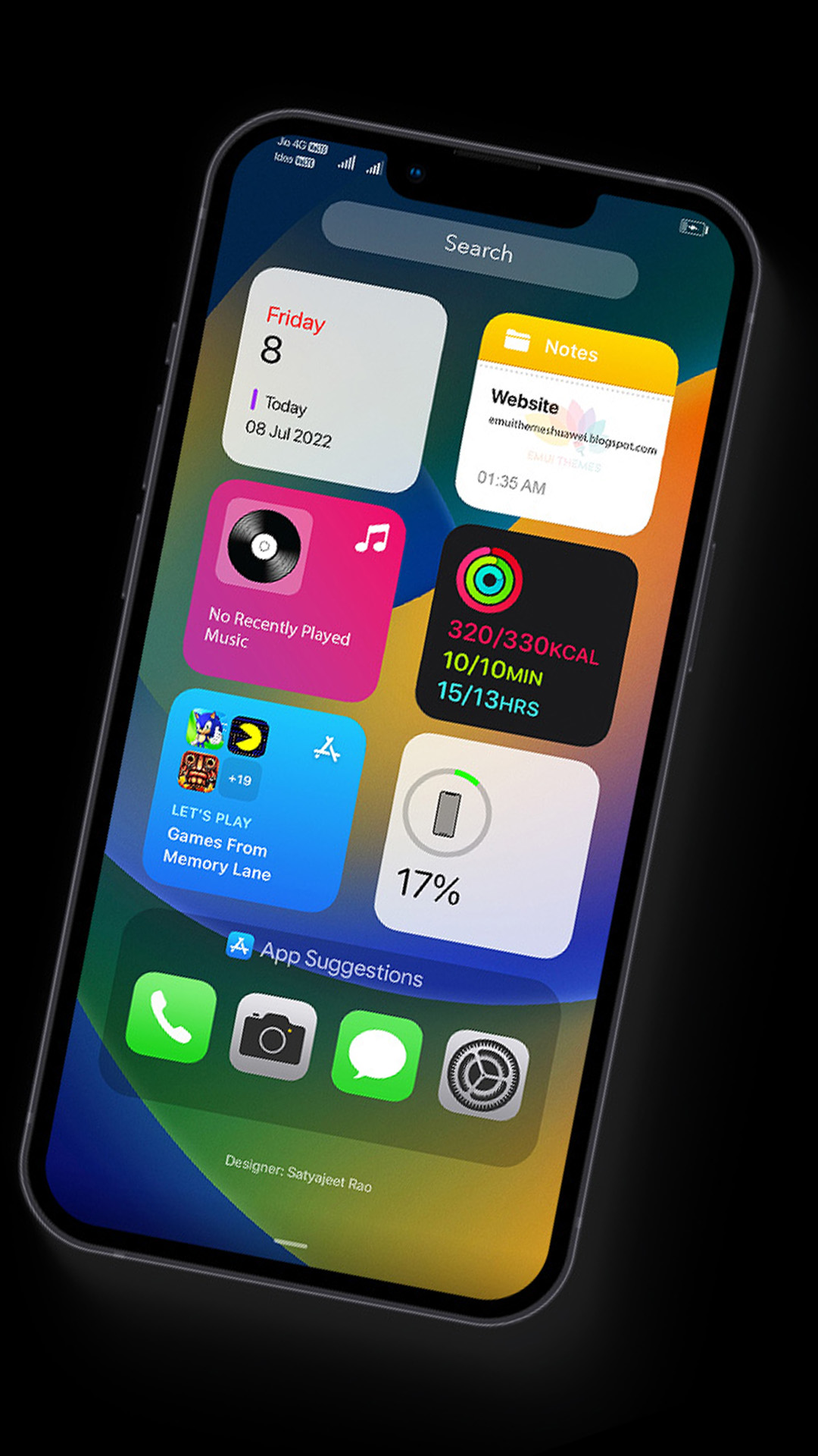 اسکرین شات 1 برنامه OS 16 Dark EMUI/Magic UI Theme