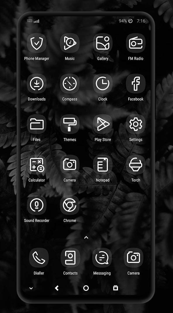اسکرین شات 3 برنامه Retro Leaves EMUI 5/8/9 Theme