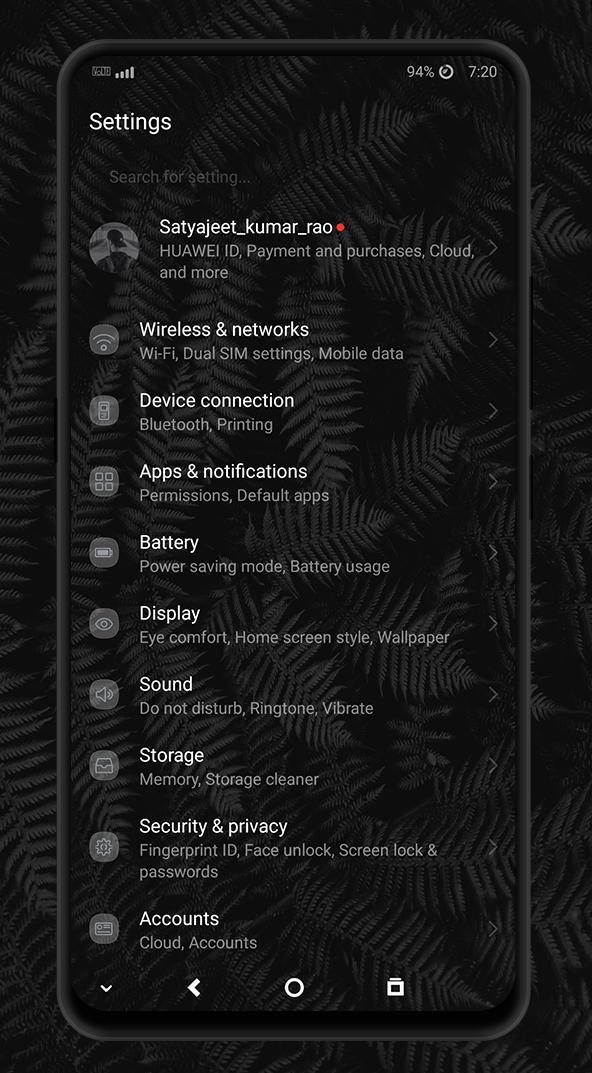 اسکرین شات 7 برنامه Retro Leaves EMUI 5/8/9 Theme