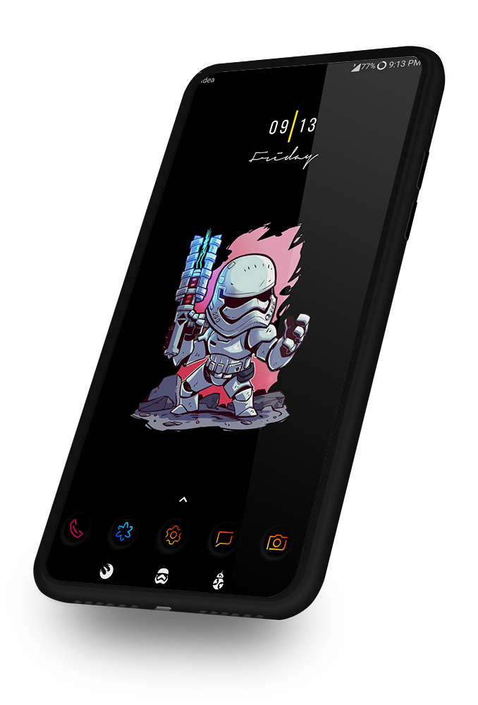 اسکرین شات 2 برنامه Star Warriors Dark UI EMUI 5/8