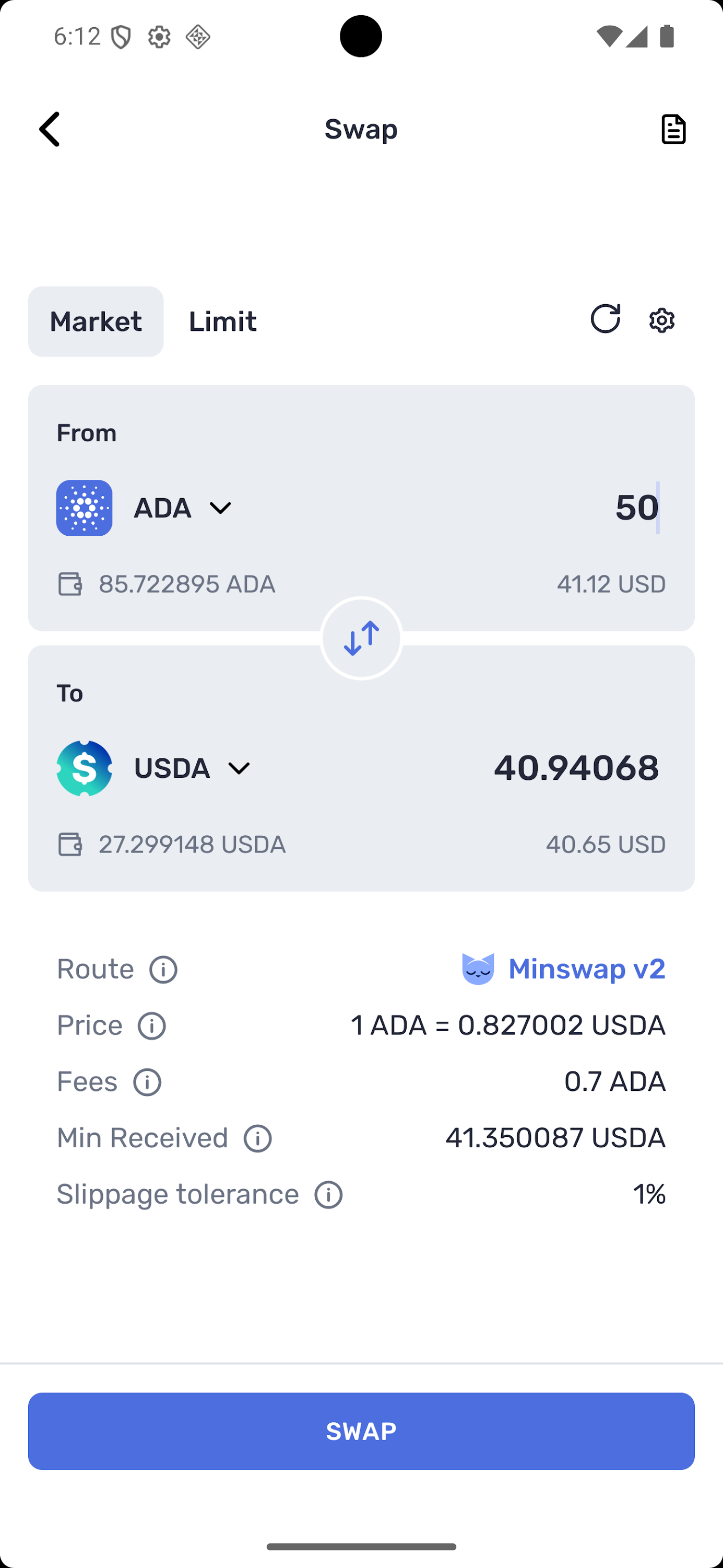 اسکرین شات 4 برنامه Yoroi - The Cardano Wallet