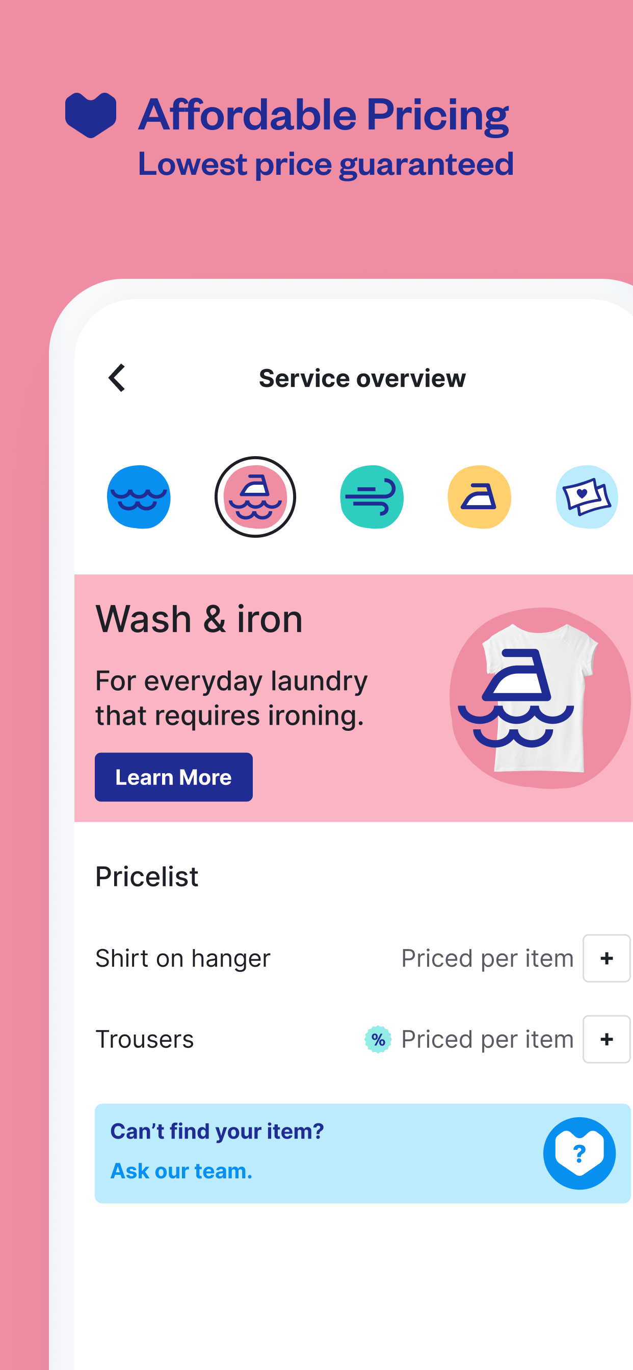 اسکرین شات 5 برنامه Laundryheap: On-Demand Laundry
