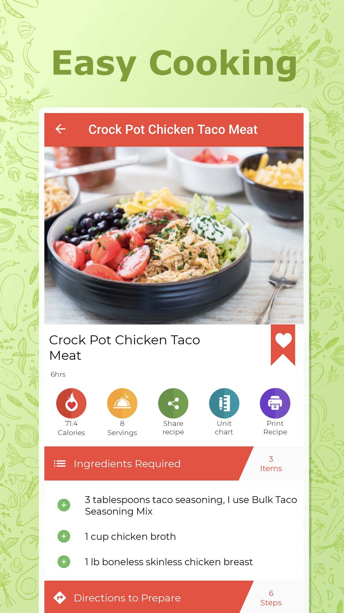 اسکرین شات 2 برنامه Healthy Recipes