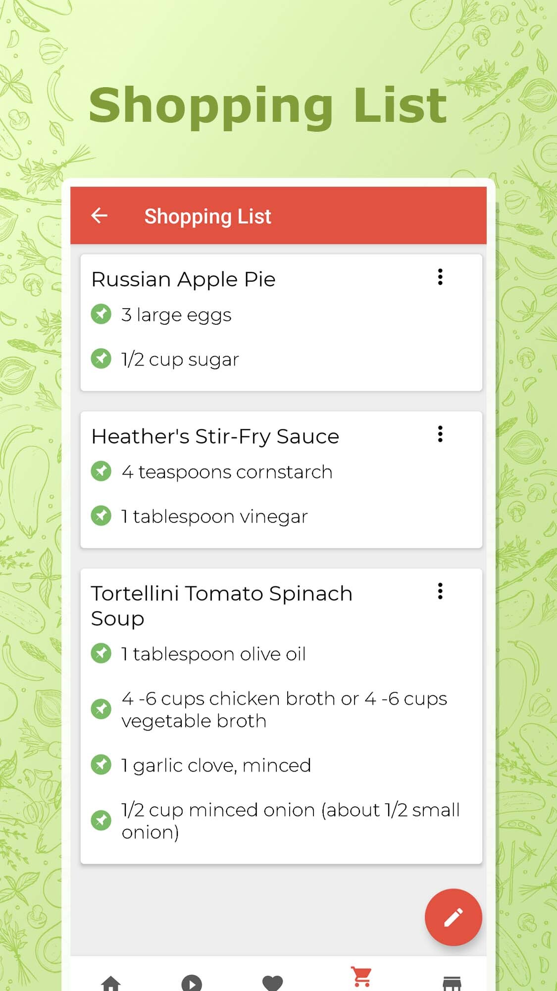 اسکرین شات 6 برنامه Healthy Recipes