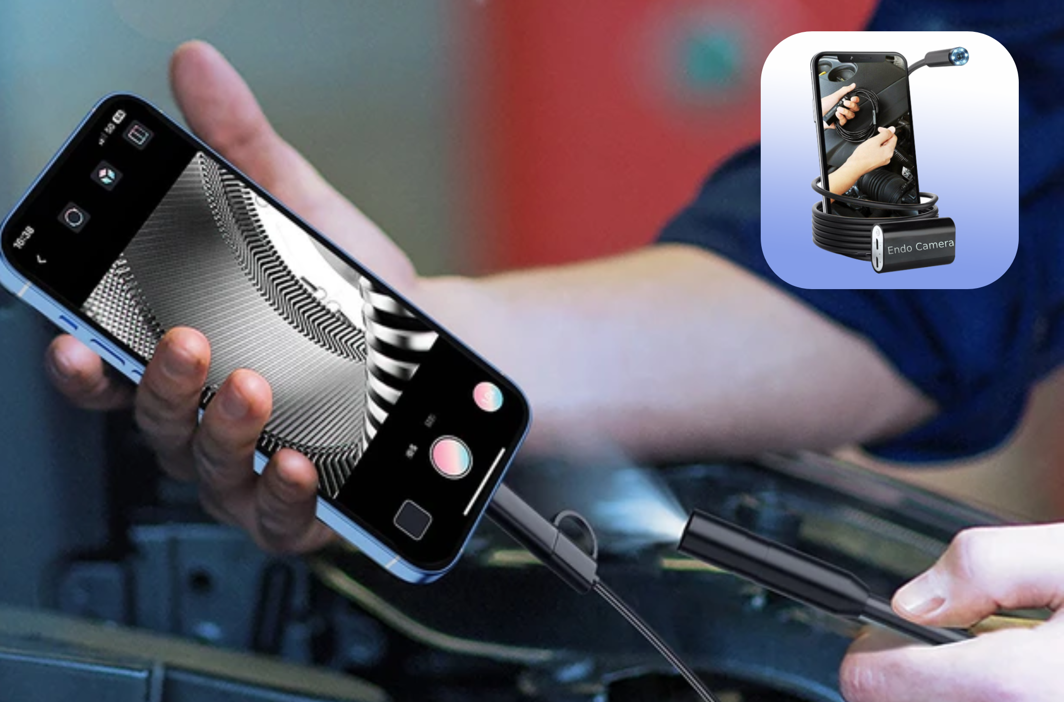 اسکرین شات 1 برنامه Endoscope Camera - USB | Otg