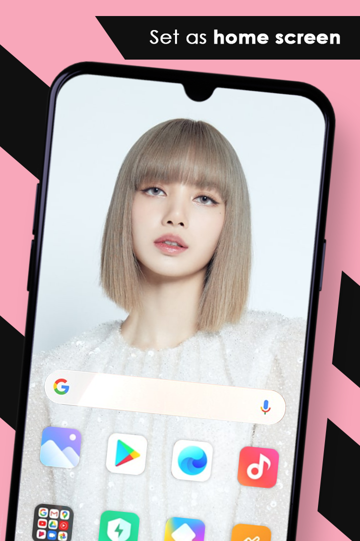 اسکرین شات 4 برنامه Lisa Blackpink Wallpaper