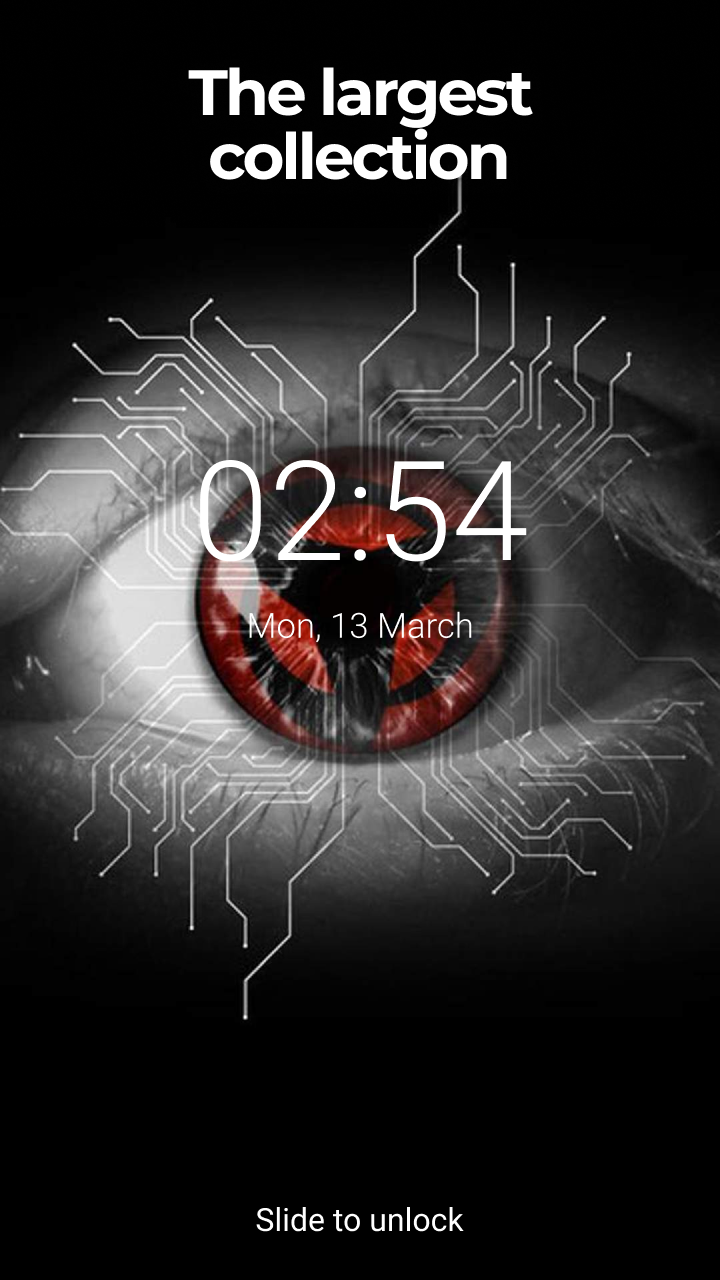 اسکرین شات 2 برنامه Sharingan Wallpaper live
