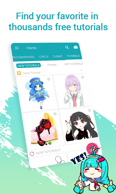 اسکرین شات 1 برنامه Draw Anime DailyUp - DrawShow