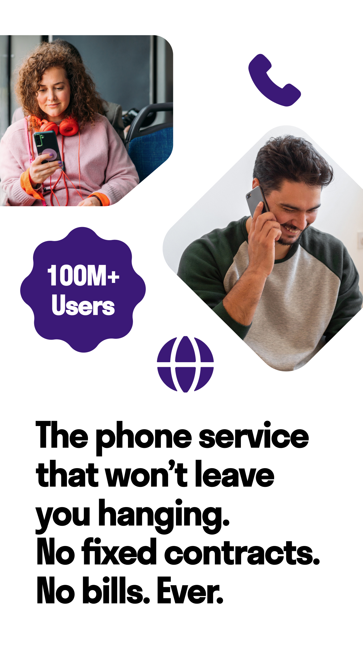 اسکرین شات 1 برنامه TextNow: Call + Text Unlimited