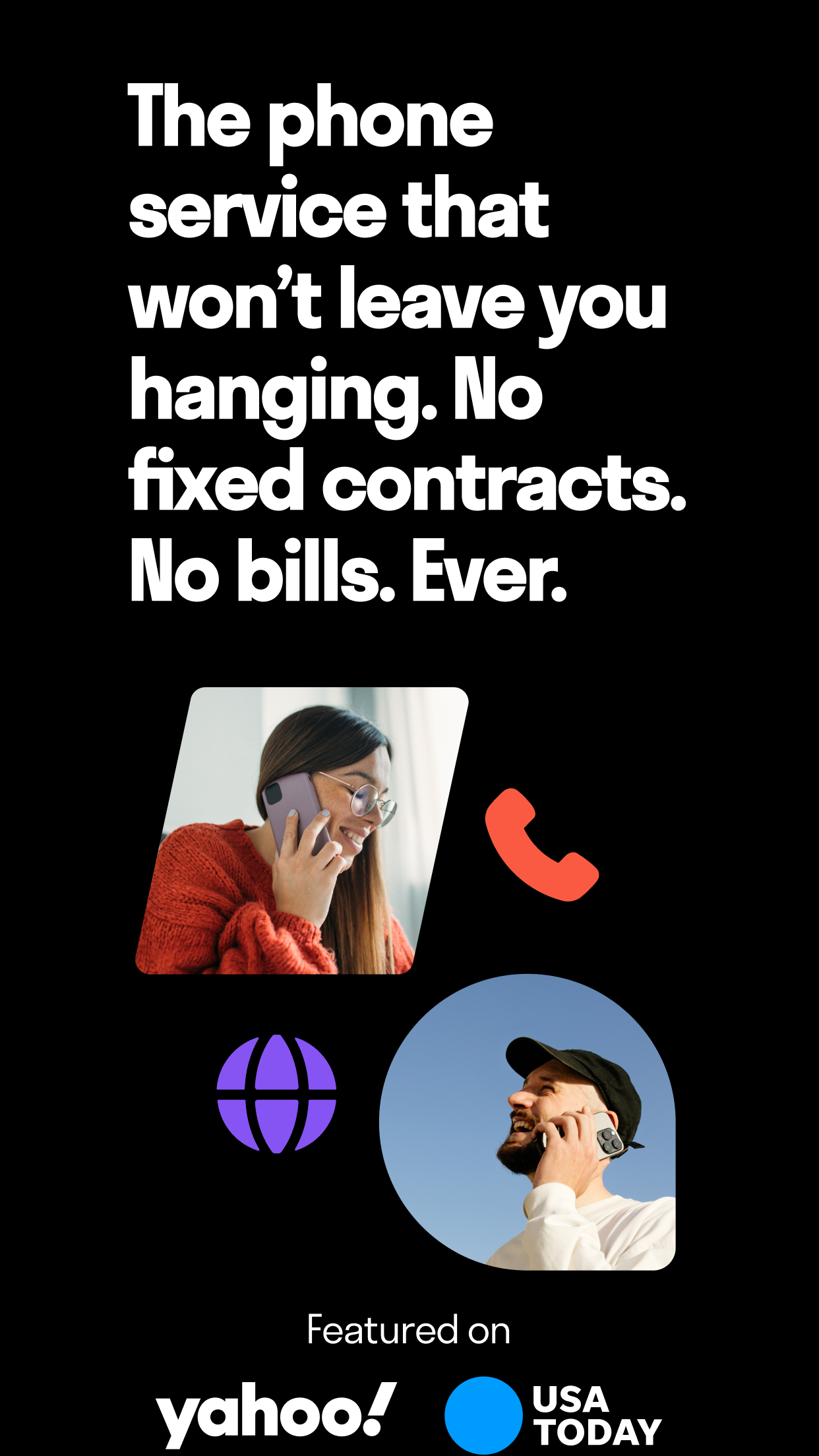 اسکرین شات 1 برنامه TextNow: Call + Text Unlimited