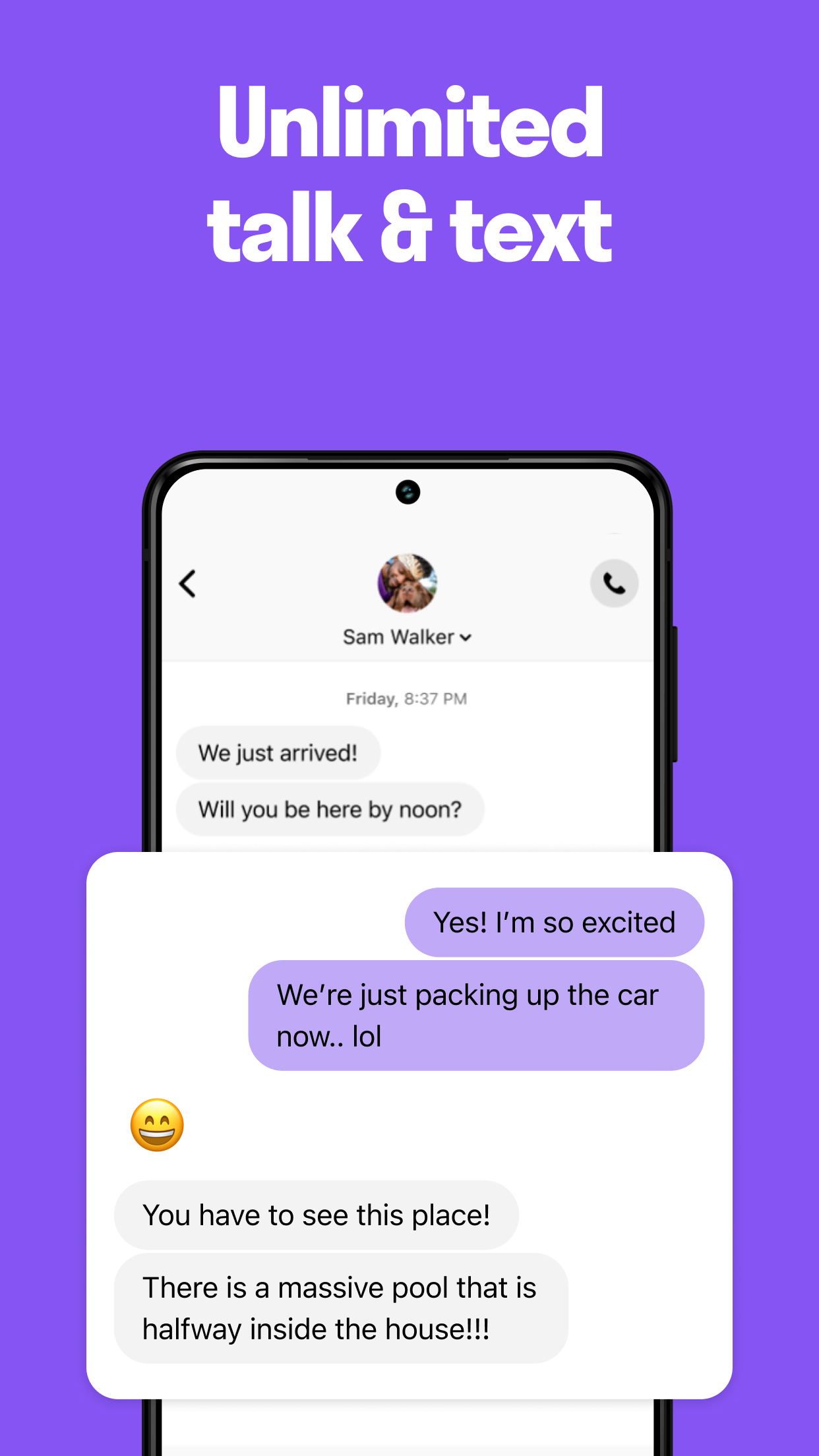 اسکرین شات 4 برنامه TextNow: Call + Text Unlimited