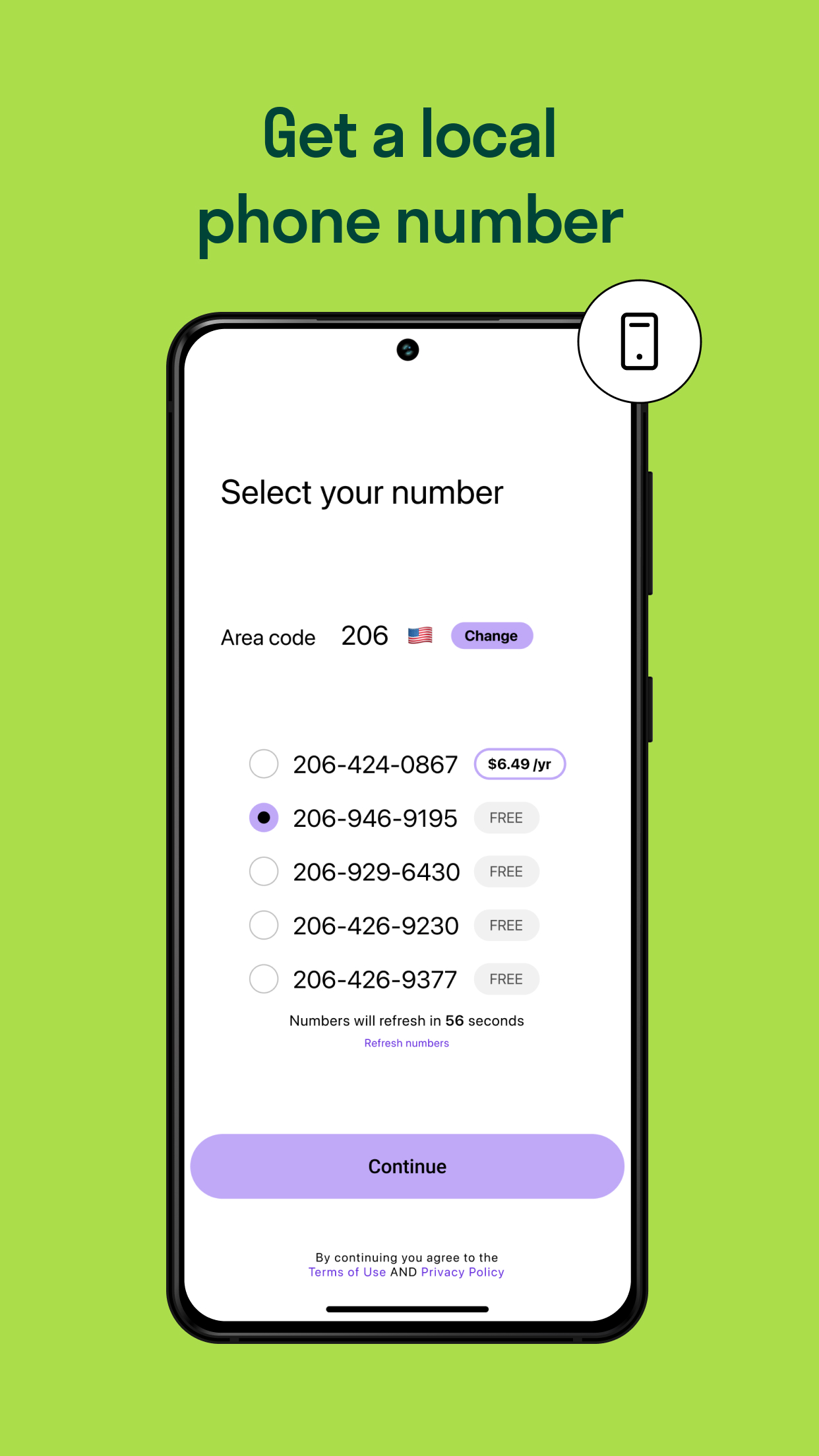اسکرین شات 3 برنامه TextNow: Call + Text Unlimited