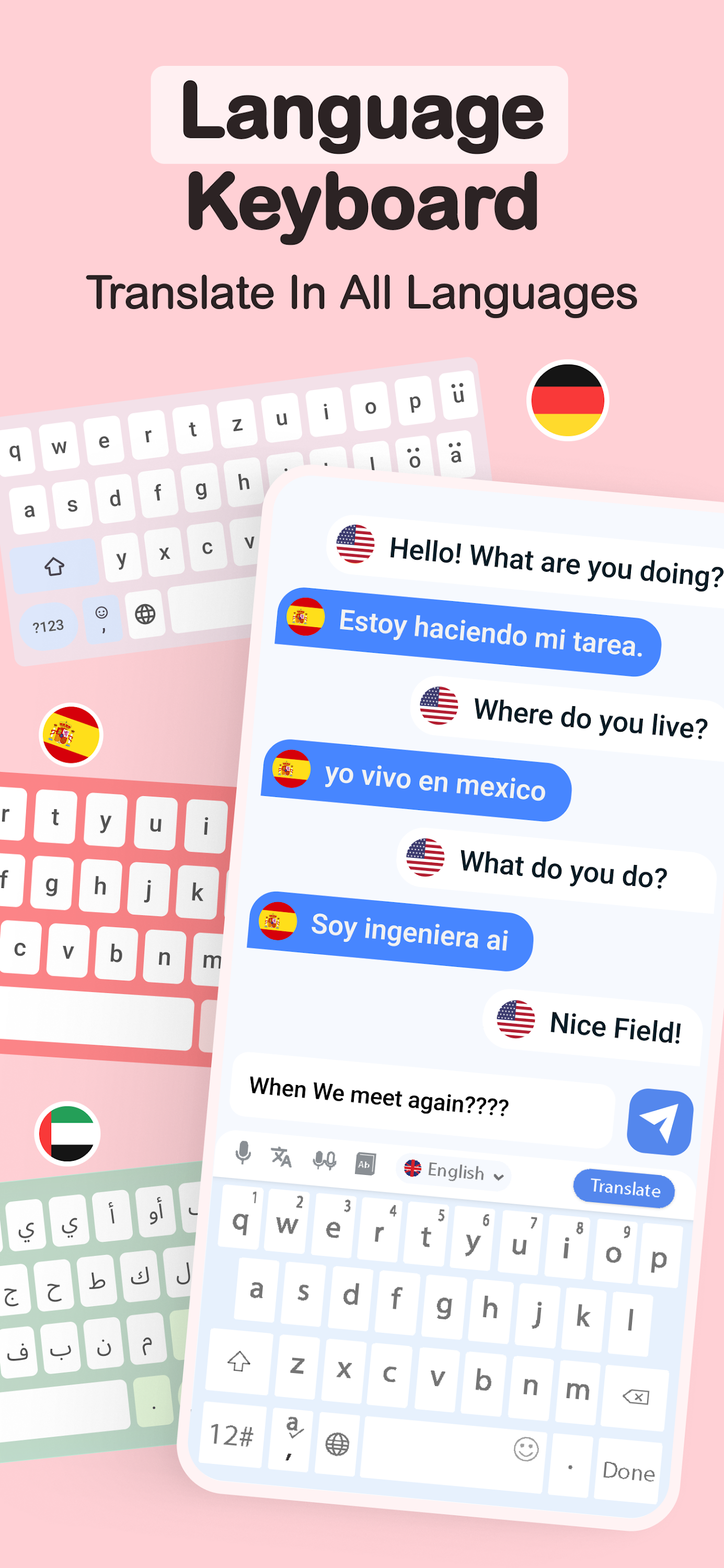 اسکرین شات 5 برنامه Translator for All Languages