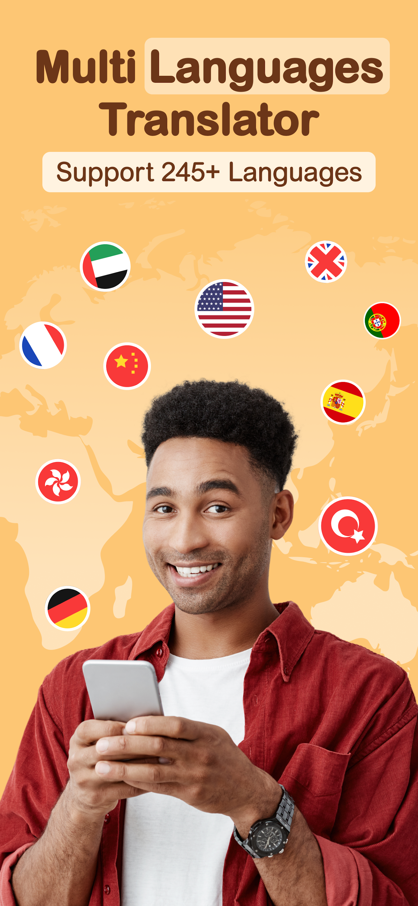اسکرین شات 1 برنامه Translator for All Languages
