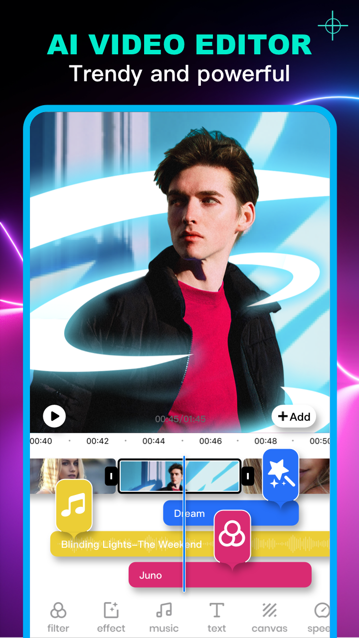 اسکرین شات 1 برنامه Veffecto Video Effects Editor