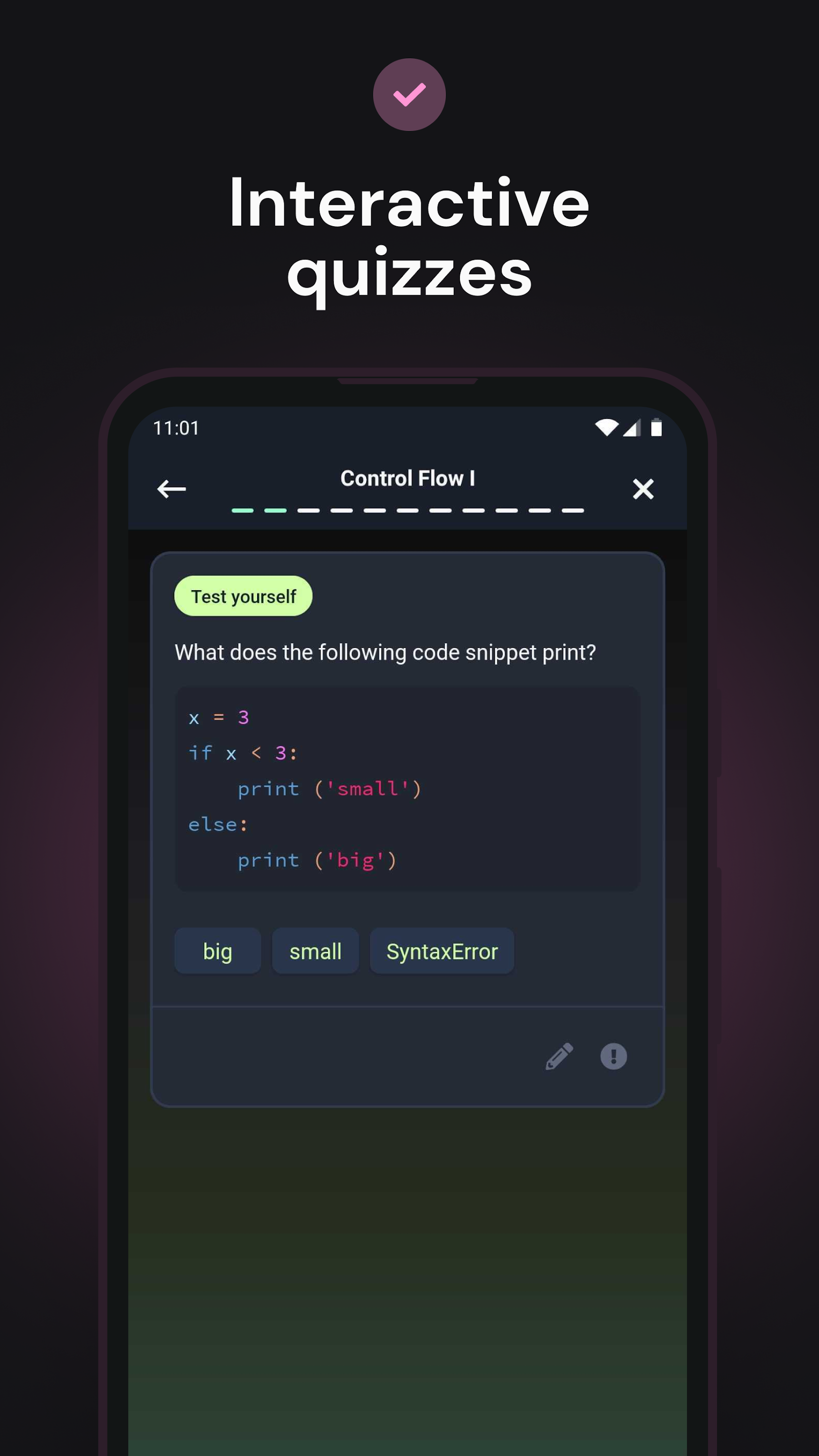اسکرین شات 8 برنامه Enki: Learn to code