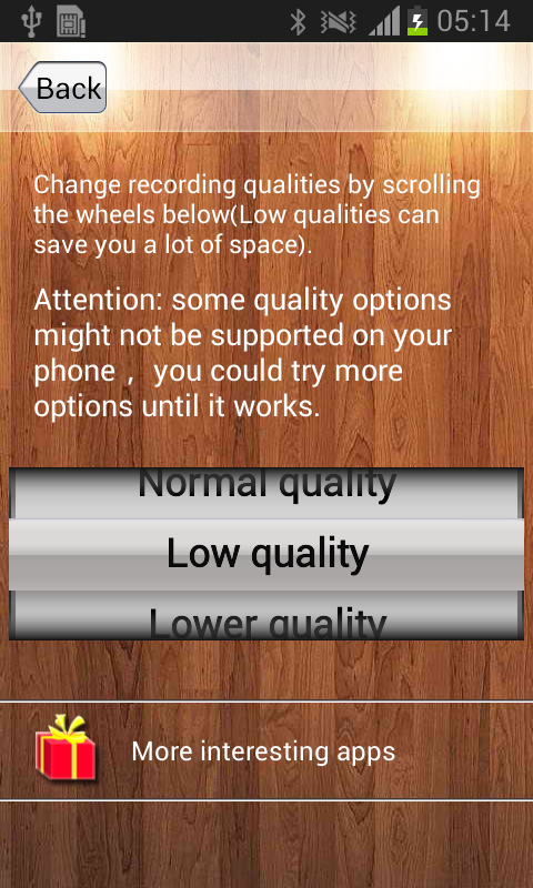 اسکرین شات 5 برنامه Voice Recorder