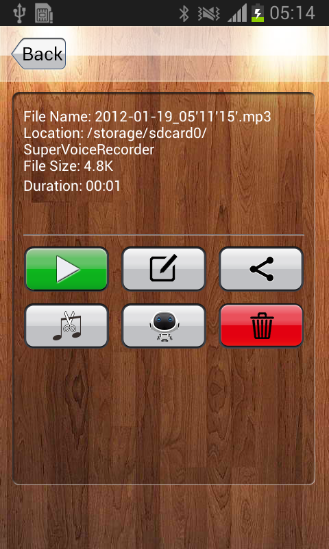 اسکرین شات 3 برنامه Voice Recorder