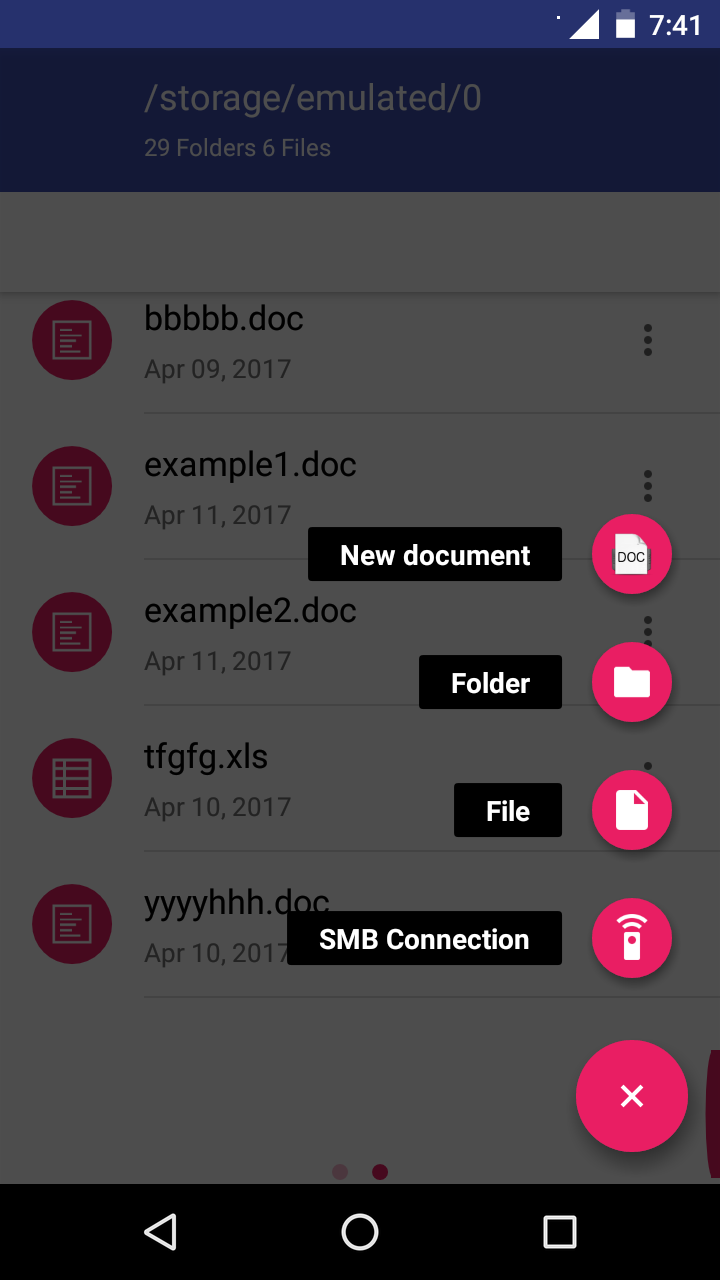 اسکرین شات 4 برنامه AndroWriter document editor