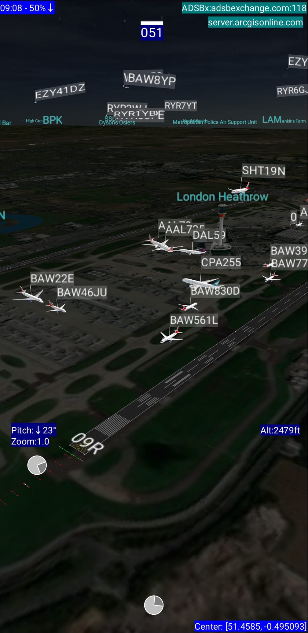 اسکرین شات 8 برنامه ADSB Flight Tracker