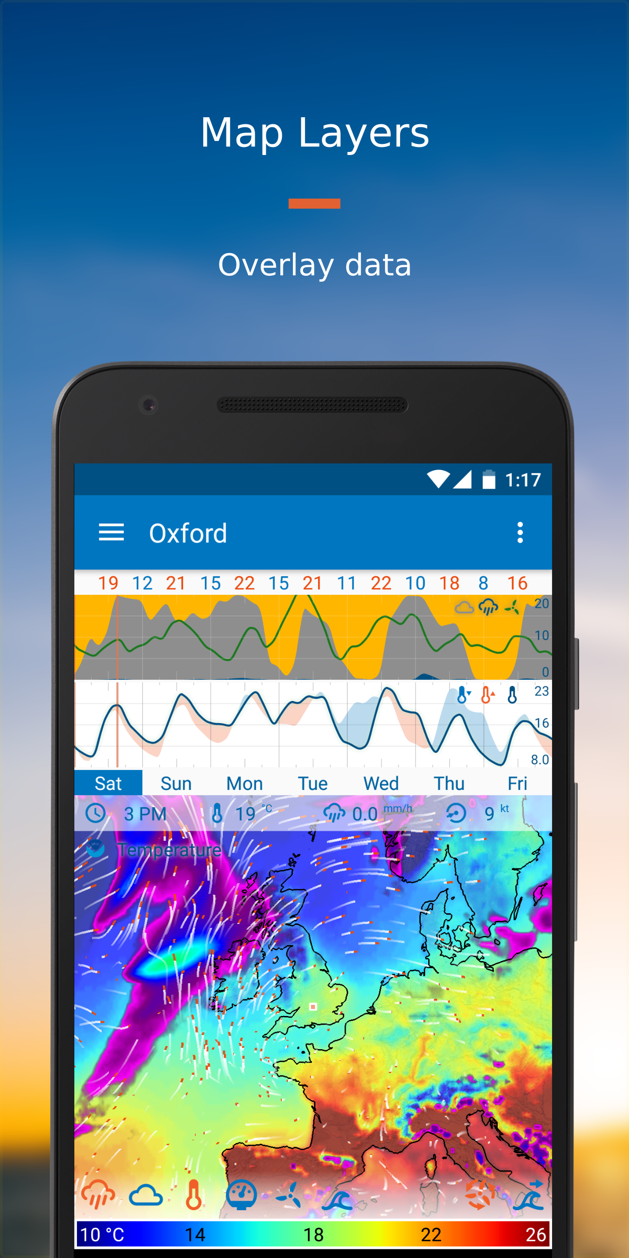 اسکرین شات 4 برنامه Flowx: Weather Map Forecast