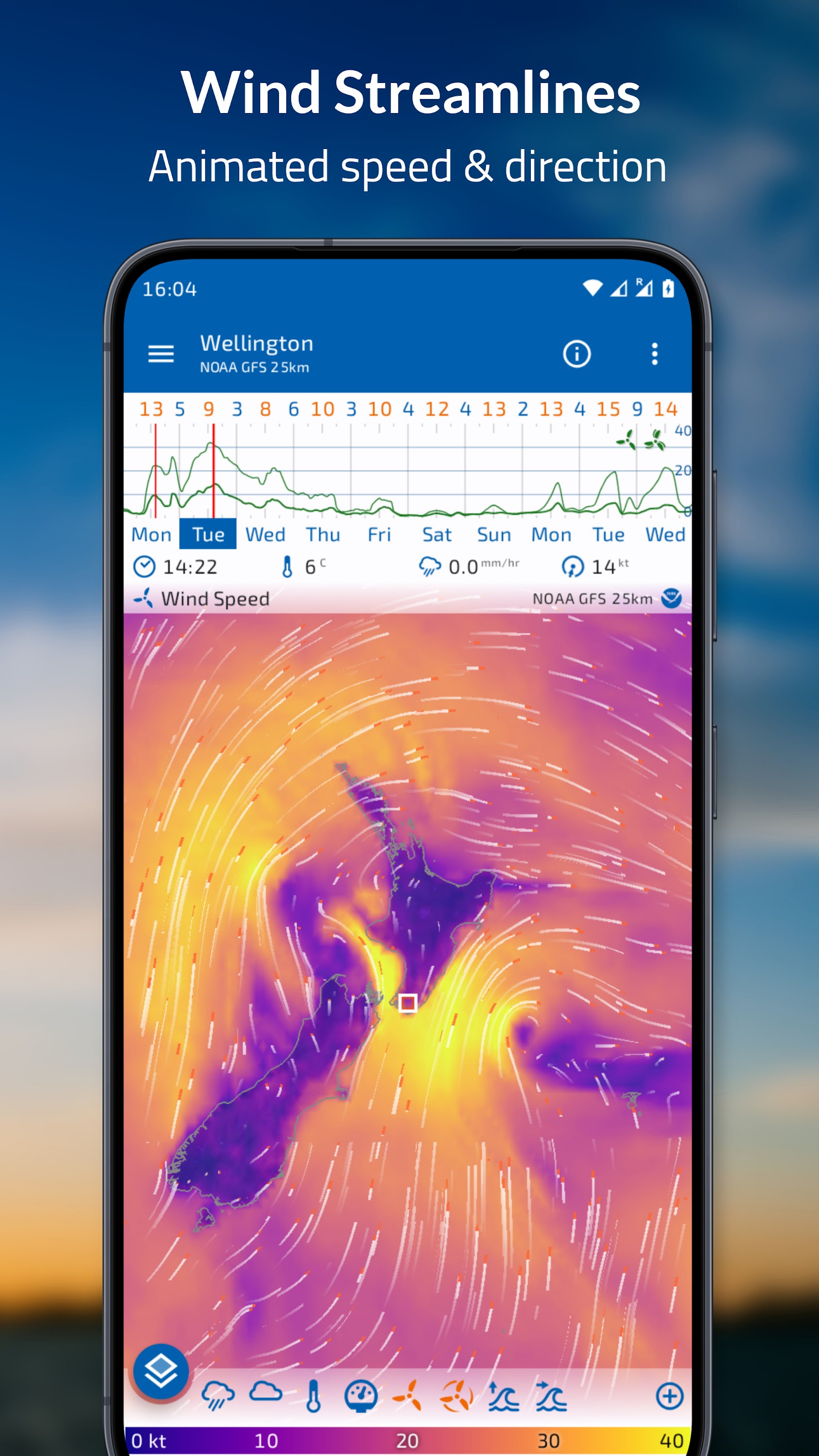 اسکرین شات 6 برنامه Flowx: Weather Map Forecast
