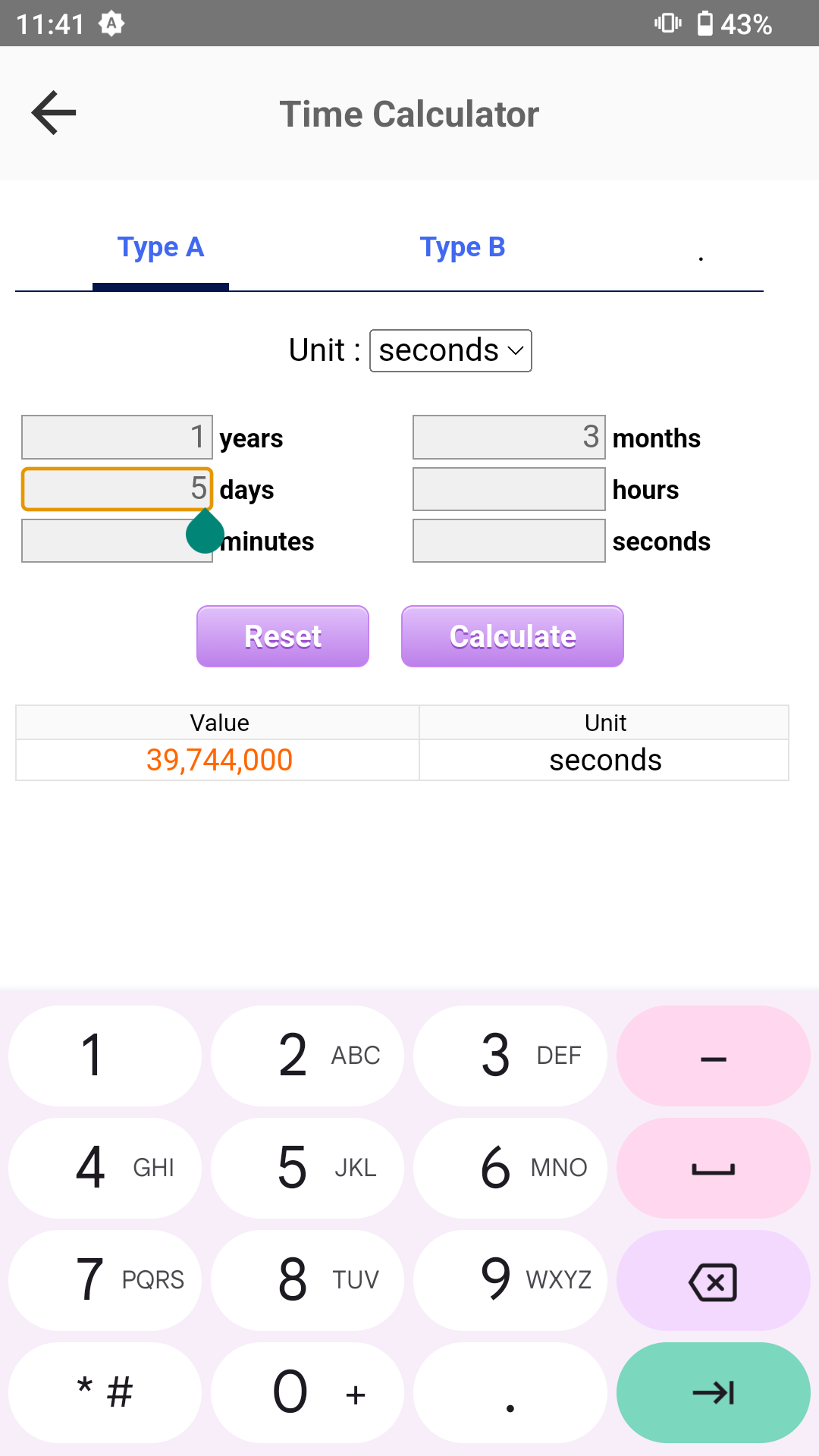 اسکرین شات 4 برنامه Age & Time Calculator