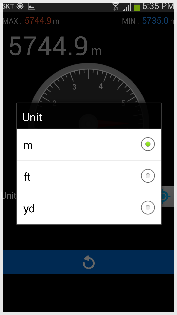 اسکرین شات 1 برنامه Altimeter