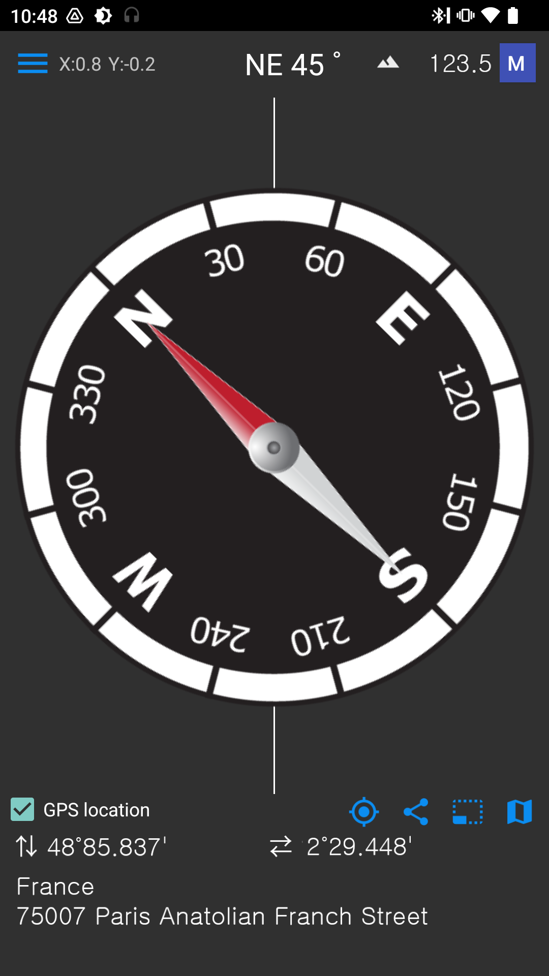 اسکرین شات 1 برنامه Compass & GPS