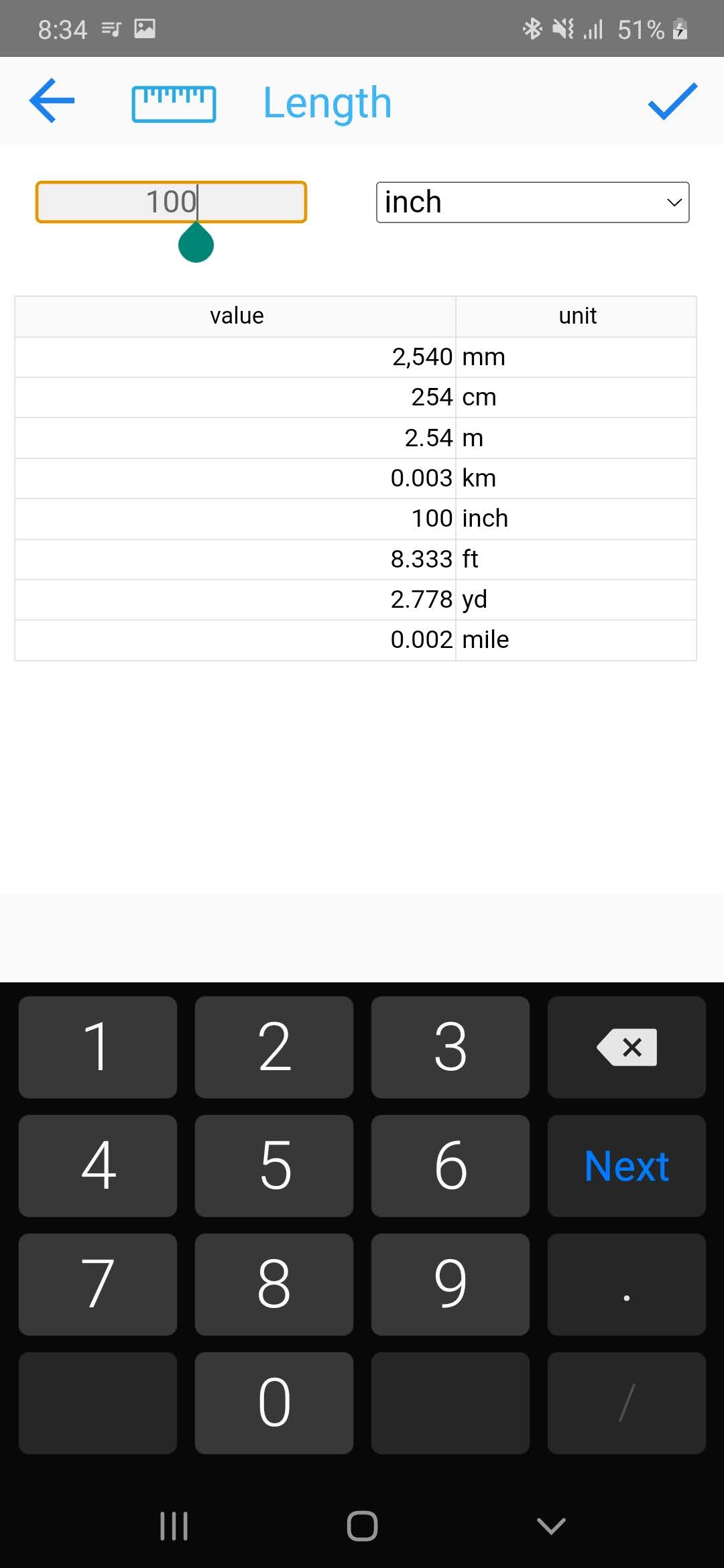 اسکرین شات 4 برنامه Unit Converter