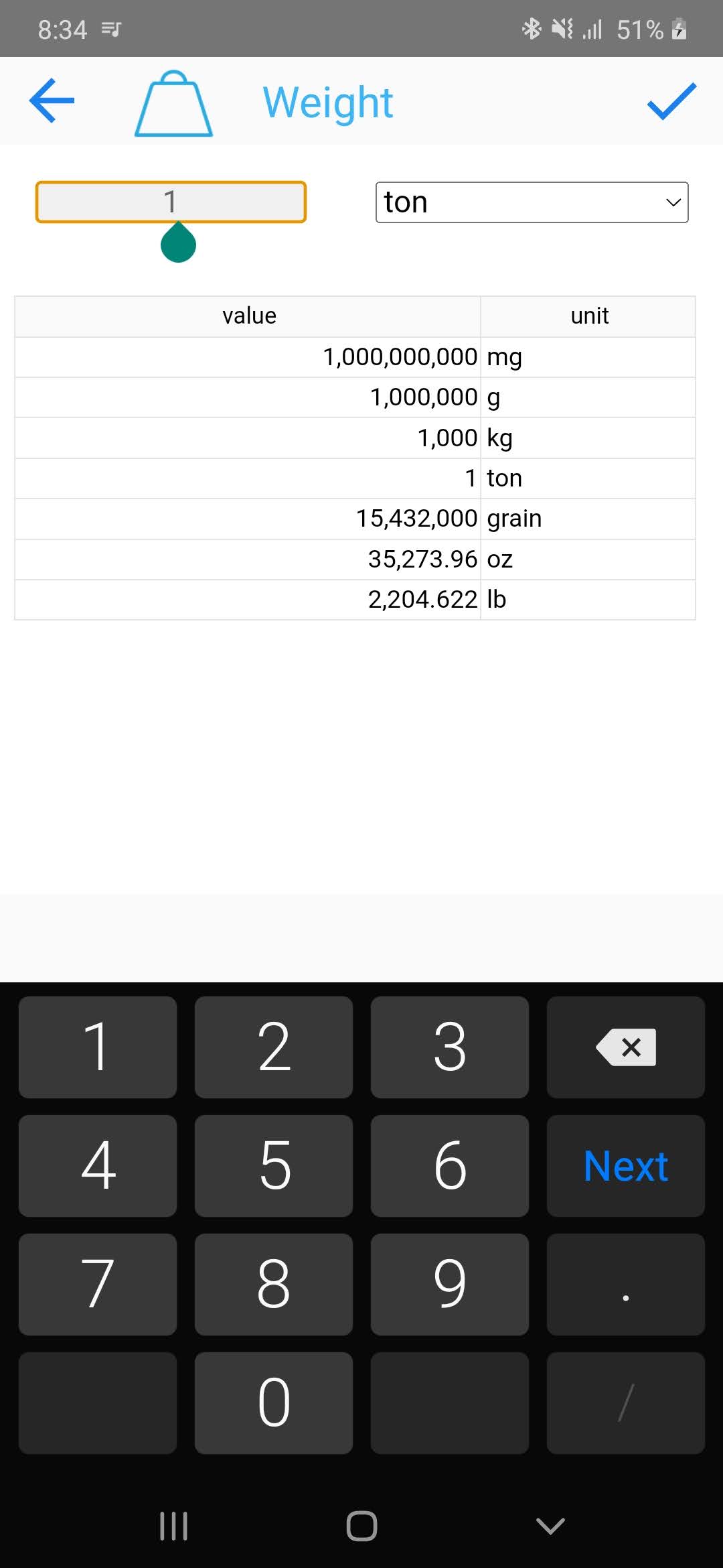 اسکرین شات 5 برنامه Unit Converter
