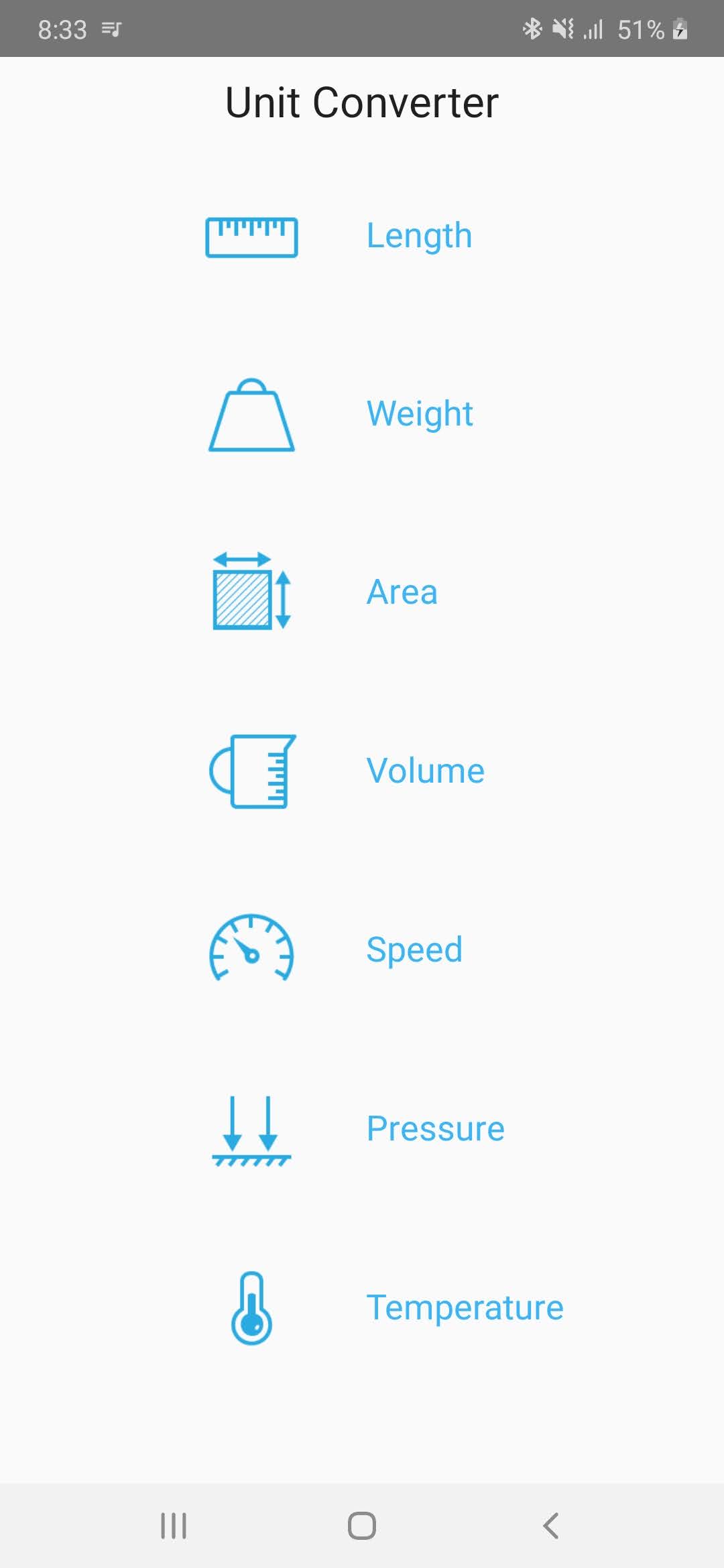 اسکرین شات 1 برنامه Unit Converter