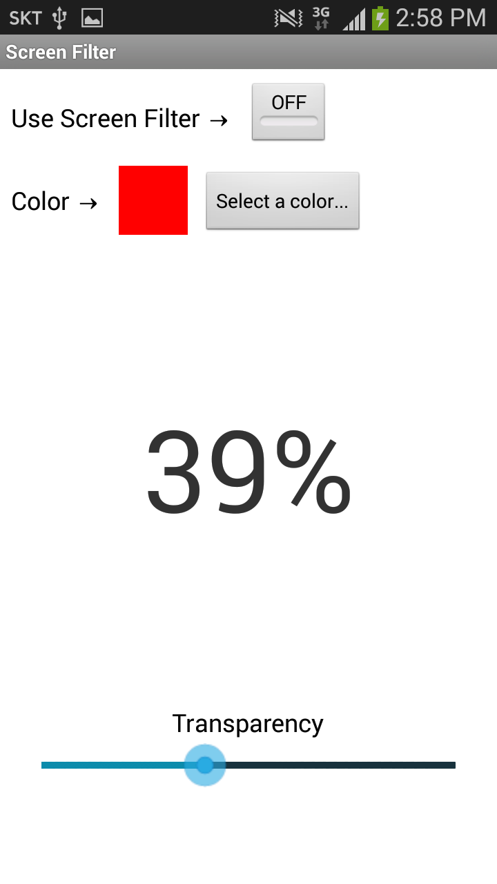 اسکرین شات 1 برنامه Screen Filter -Bluelight Block