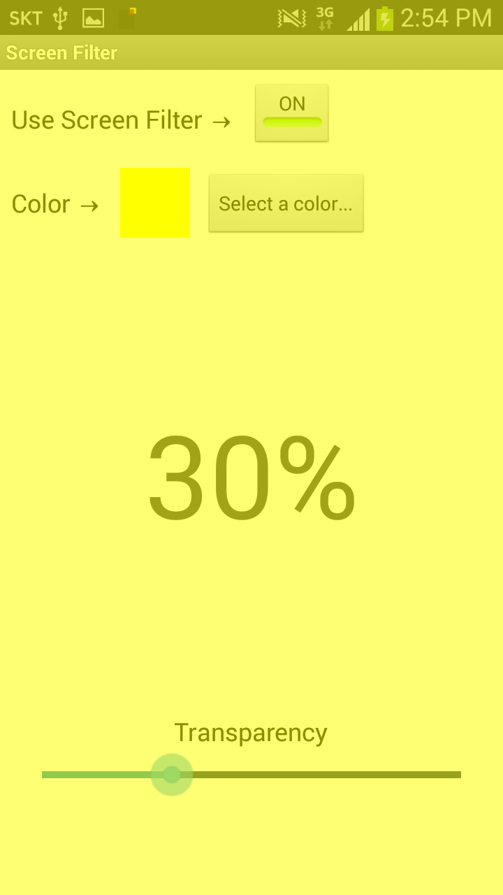 اسکرین شات 2 برنامه Screen Filter -Bluelight Block