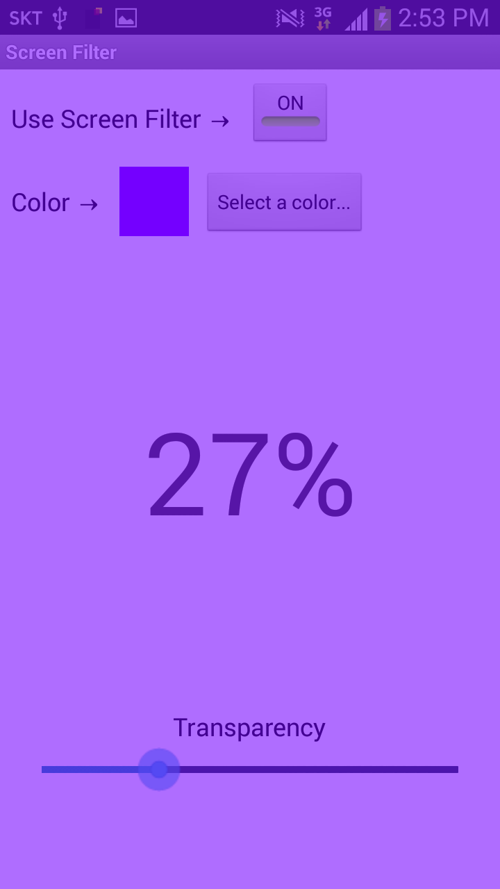 اسکرین شات 3 برنامه Screen Filter -Bluelight Block