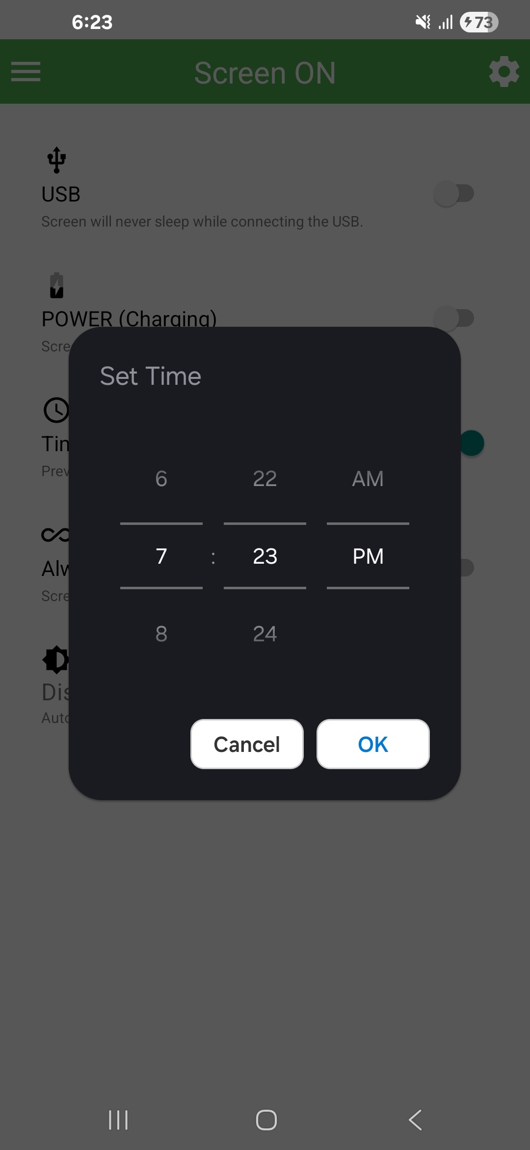 اسکرین شات 3 برنامه Screen ON (Stay awake)