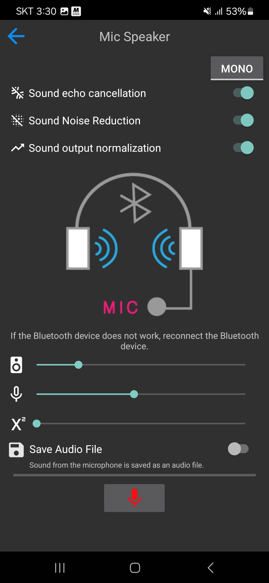 اسکرین شات 5 برنامه Mic Speaker
