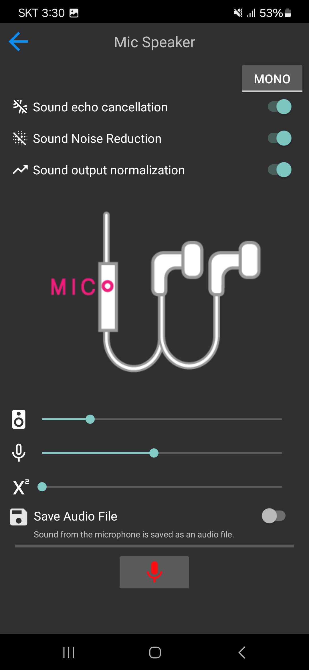 اسکرین شات 3 برنامه Mic Speaker