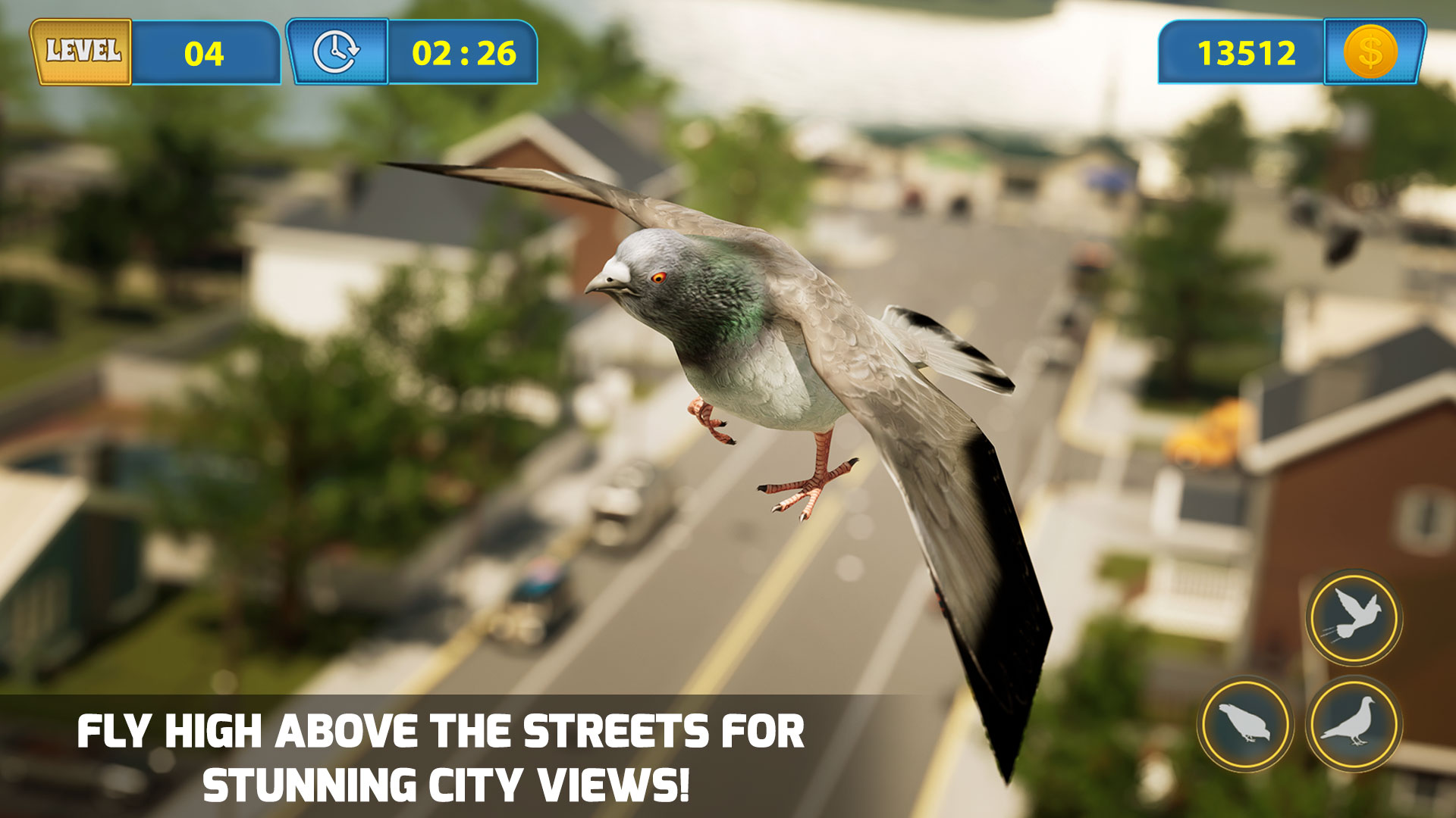 اسکرین شات 6 بازی Flying Pigeon Bird simulator