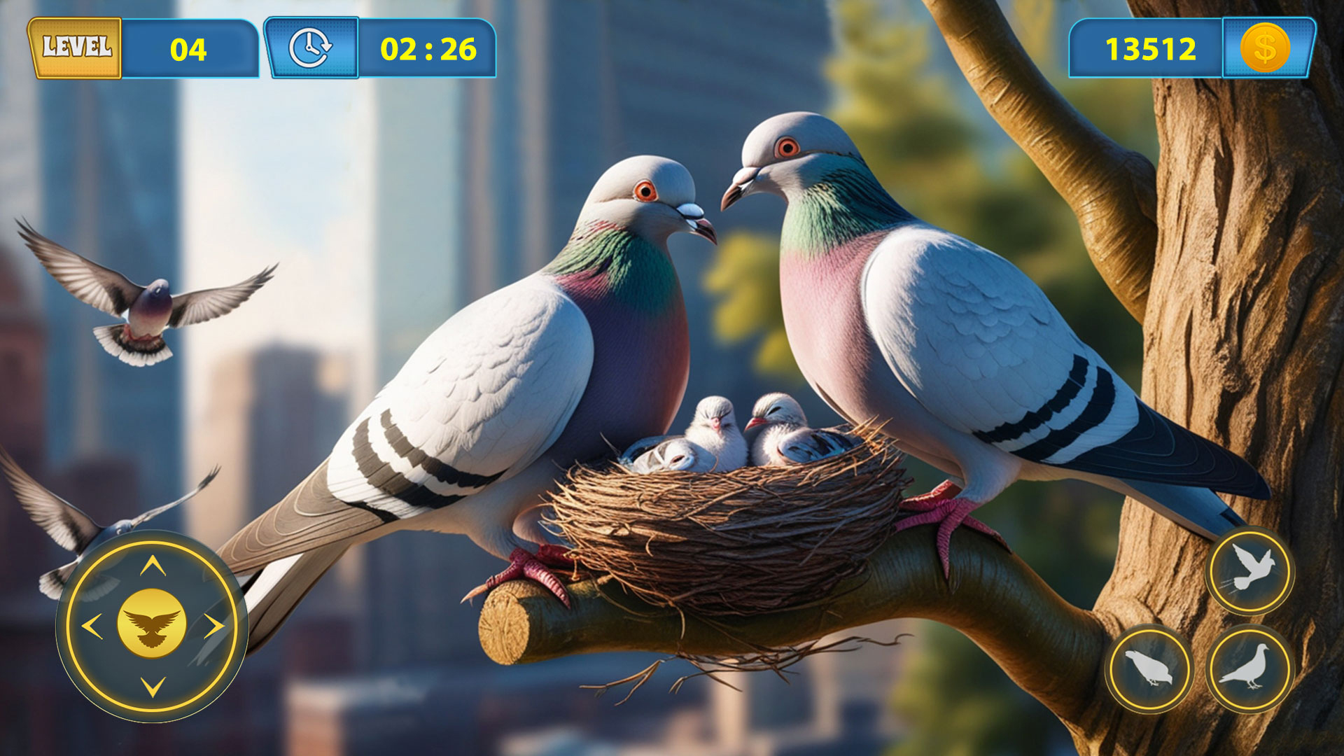 اسکرین شات 2 بازی Flying Pigeon Bird simulator