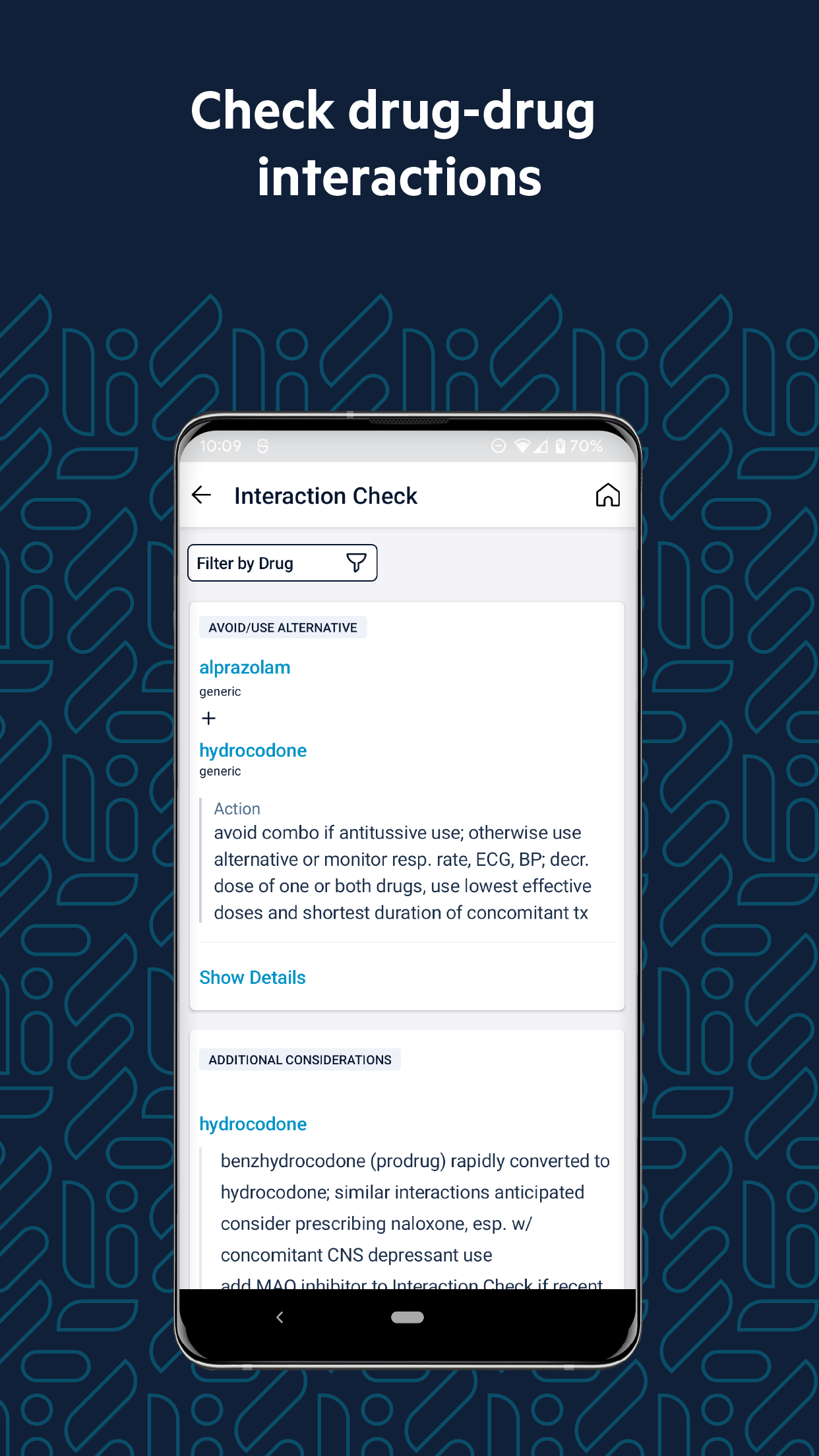 اسکرین شات 5 برنامه epocrates: Drug Checker App